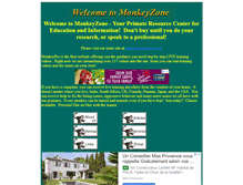 Tablet Screenshot of monkeyzone.com